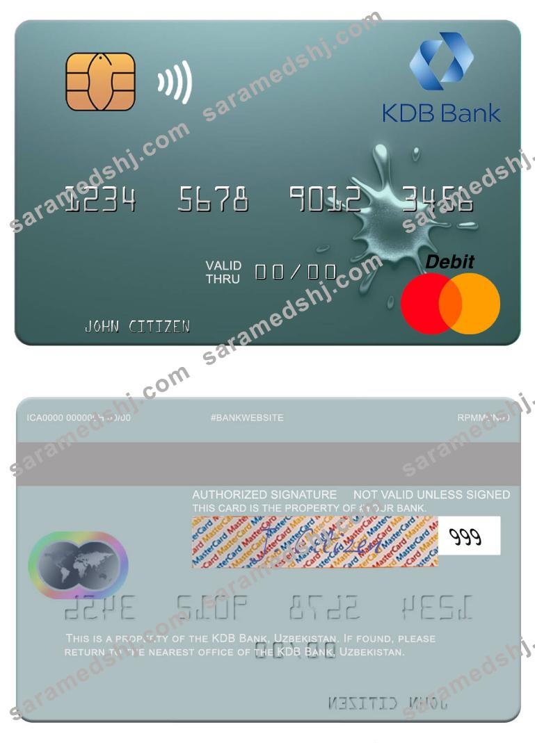 Uzbekistan KDB Bank mastercard